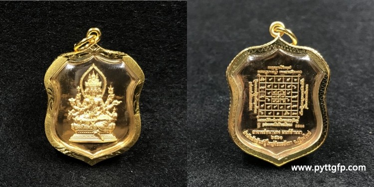 阿赞空撒  2560年一期盾牌四面神 泰国佛牌